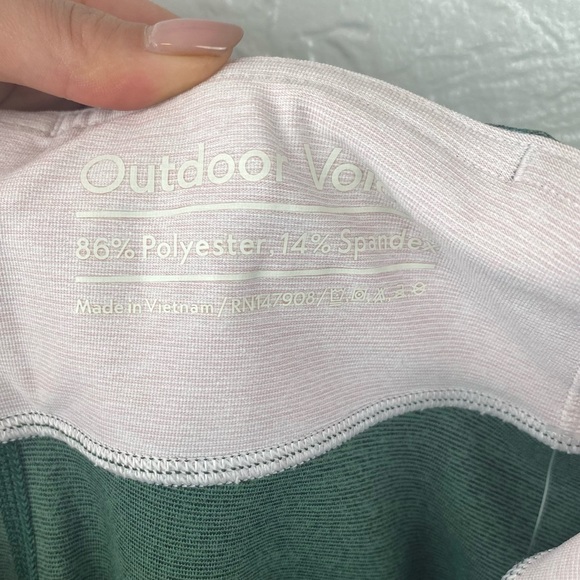 NWT Outdoor Voices 7/8 tricolor spring leggings XS - Picture 8 of 11